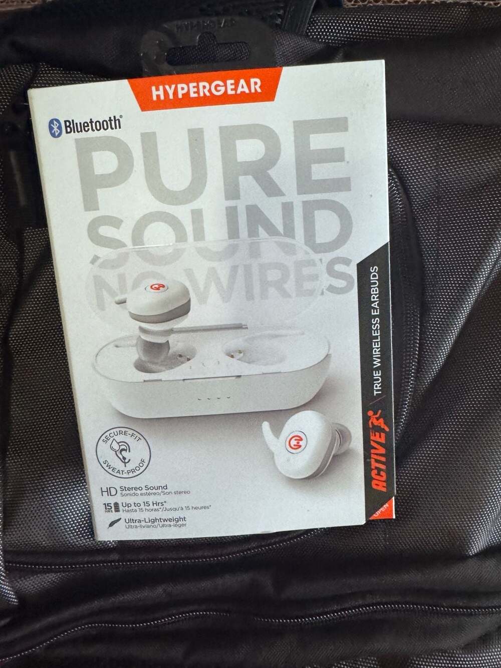 HyperGear Active True Wireless Earbuds with Portable Charging Case White